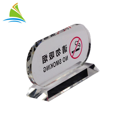 Promotion 	Acrylic Sign Display Holder No Smoking Acrylic Tag Holder ODM OEM Service