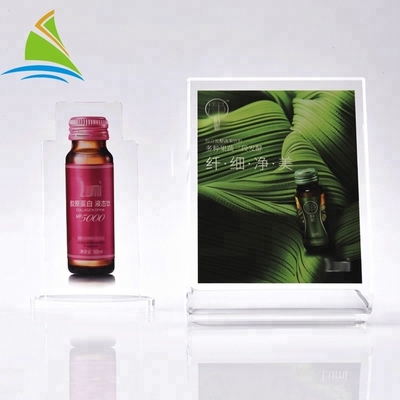 Clear Acrylic Tabletop Sign Holders Custom Acrylic Sign Board Widely Applied