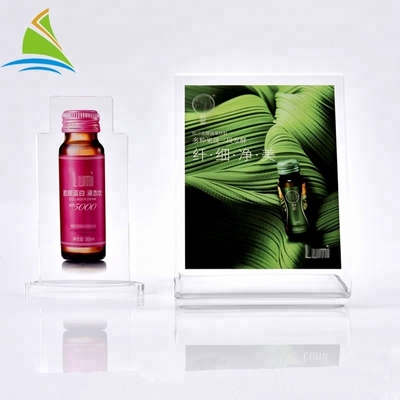 Clear Acrylic Tabletop Sign Holders Custom Acrylic Sign Board Widely Applied