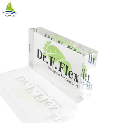Professional Acrylic Sign Stand  Solid DIY Engraved Rectangle Acrylic Name Block