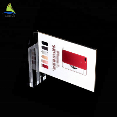 Acrylic card insert sign holder For Business Advertisement