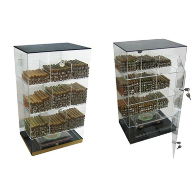 6mm Acrylic Countertop Display Case Humidor Acrylic Cigar Display Cabinet