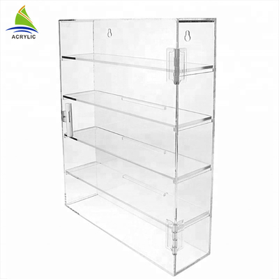 Transparent Acrylic Countertop Display Case Shelf Decoration Toy Display Cabinet
