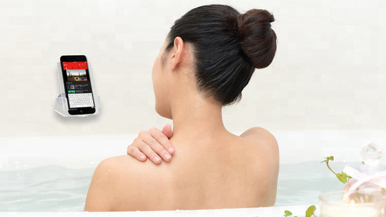 Strong Suction Powerful Mobile Phone Display Stand With Hook