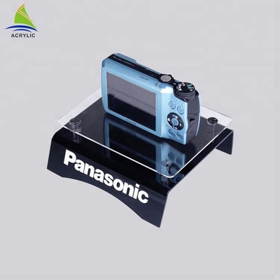 Modern Design Black Clear Acrylic Digital Camera Display Stand Burning Resistance