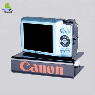 Modern Design Black Clear Acrylic Digital Camera Display Stand Burning Resistance