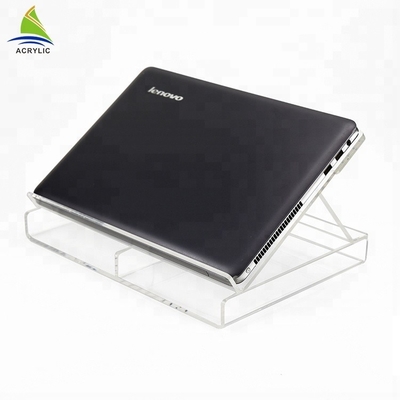 Customized Acrylic Shop Display Fashion Design Clear Desktop Acrylic Laptop Stand