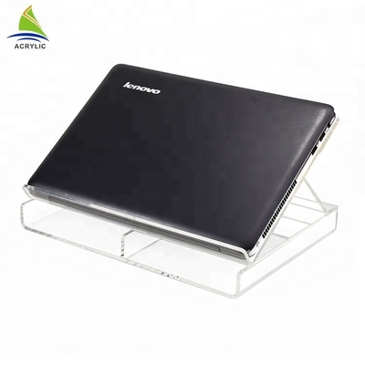 Customized Acrylic Shop Display Fashion Design Clear Desktop Acrylic Laptop Stand