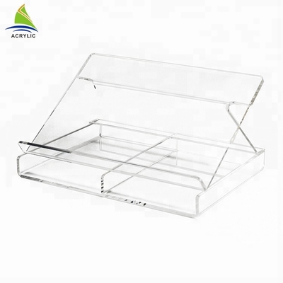 Customized Acrylic Shop Display Fashion Design Clear Desktop Acrylic Laptop Stand