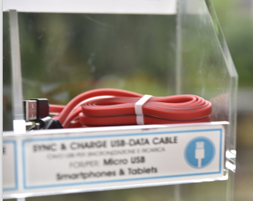 High Gloss Acrylic Shop Display Acrylic Cell Phone Accessory Display 3mm Thickness