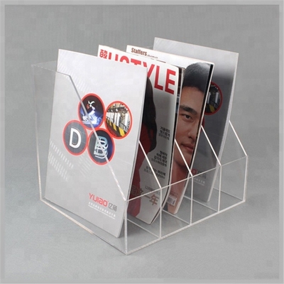 Transparent Acrylic Brochure Holders Custom Design Acrylic Flyer Stand