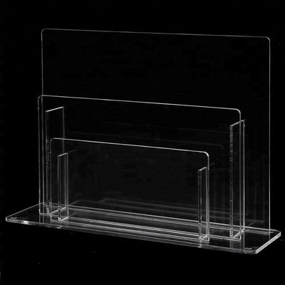 Elegant Acrylic Brochure Stand Clear Acrylic Magazine Display Rack Simple Design