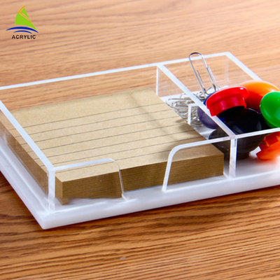 Clear Acrylic Shop Display Plexiglass Storage Pallet Acrylic Office Tray Organizer