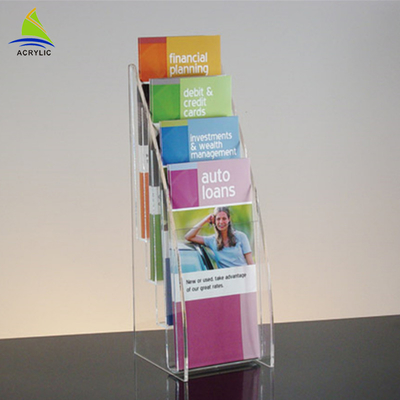 360 Degrees Rotating Clear Display Countertop Clear Acrylic Paper Holder