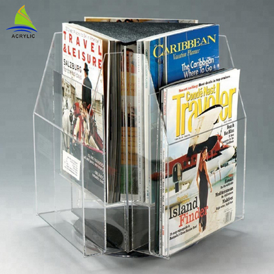 Fashion Clear Acrylic Brochure Holders A4 A5 Countertop Information Brochure Holder