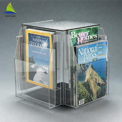 Fashion Clear Acrylic Brochure Holders A4 A5 Countertop Information Brochure Holder