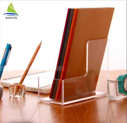 clear Acrylic Brochure Holders Brochure Pockets Magazine And Book Shelves