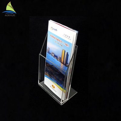 Customized Acrylic Literature Holders Eco - Friendly Acrylic Card Stand