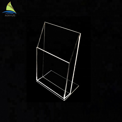 Customized Acrylic Literature Holders Eco - Friendly Acrylic Card Stand
