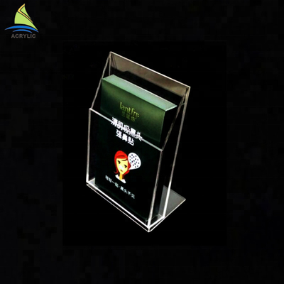 Customized Acrylic Literature Holders Eco - Friendly Acrylic Card Stand