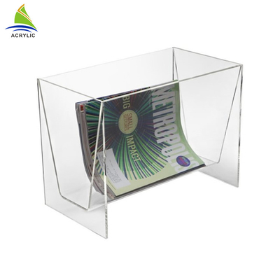 Commercial Acrylic Brochure Holders Desktop Magazine Rack For storage