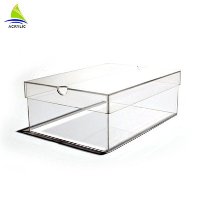 Customize Small Slide Acrylic Display Box Square Shaped Eco-Friendly