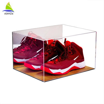 Customize Small Slide Acrylic Display Box Square Shaped Eco-Friendly
