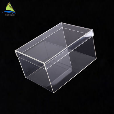 High End Acrylic Display Box With Silk Screen Printing Logo Smooth Surface