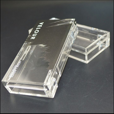 Modern Small Acrylic Eyelash Storage Box , Eyelash Display Case