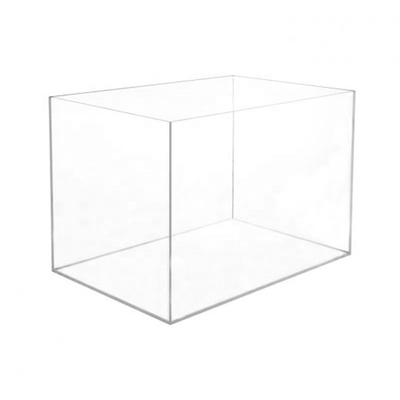 5 Side Cover 12x12x18 Inches 5mm Acrylic Display Box With Logo Printing