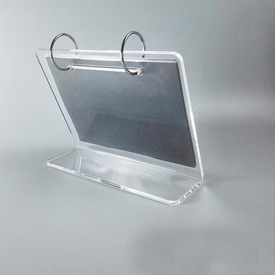 L Shape Custom Clear Acrylic Photo Frame / Family Picture Frames