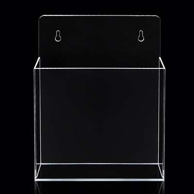OEM Acrylic Brochure Holders ,  Wall Mounted Plastic 1/3 A4 Leaflet Holder