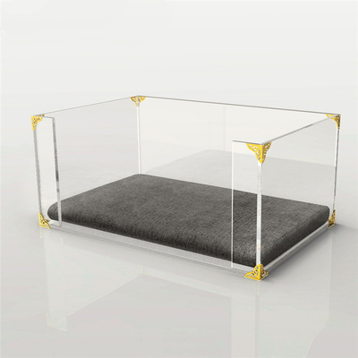 Custom Clear Acrylic Furniture Luxury Dog Pet Bed Round And Square