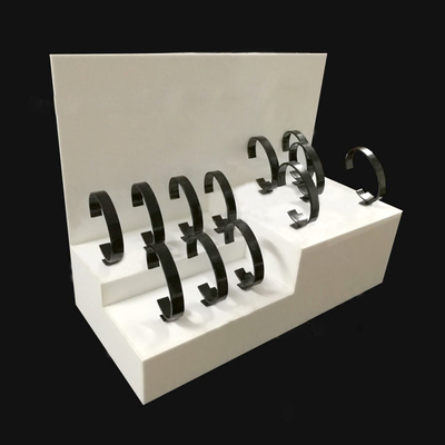 3mm White Acrylic Shop Display / Countertop Watch Display Stand