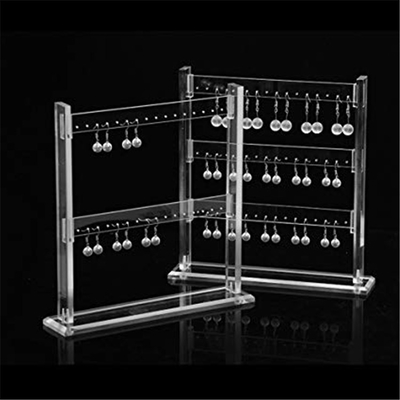 Clear Acrylic 3 Tier Jewelry Organizer Holder Earring Display Stands