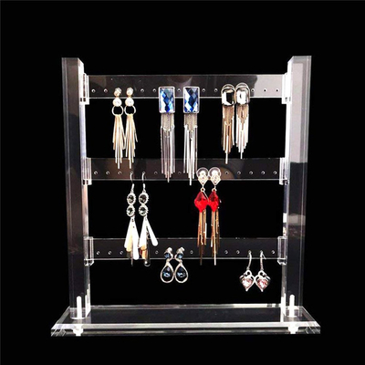 Clear Acrylic 3 Tier Jewelry Organizer Holder Earring Display Stands