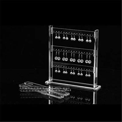 Clear Acrylic 3 Tier Jewelry Organizer Holder Earring Display Stands