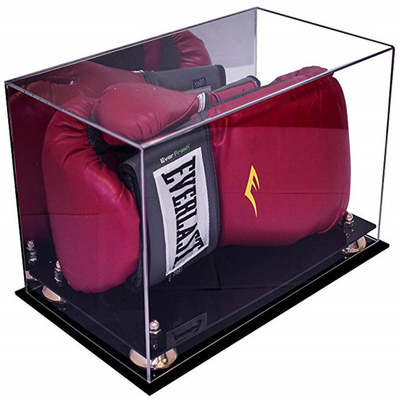 Deluxe Acrylic Led Light Box , Custom Size Boxing Glove Display Case