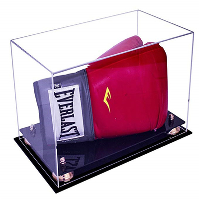 Deluxe Acrylic Led Light Box , Custom Size Boxing Glove Display Case