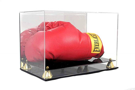 Deluxe Acrylic Led Light Box , Custom Size Boxing Glove Display Case