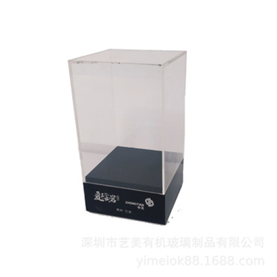 Custom Desktop Acrylic Display Box Protective Trophy Champion Single Ring Display Case