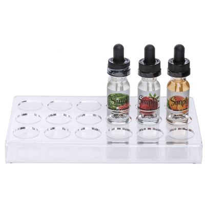 Custom 18 Bottle Clear Acrylic Shop Display / E - liquid Display Stand