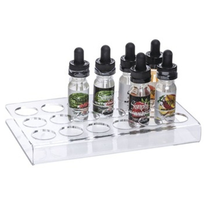 Custom 18 Bottle Clear Acrylic Shop Display / E - liquid Display Stand