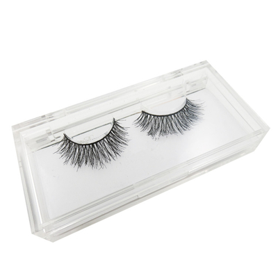 Clear Acrylic Display Box / False Eyelash Extensions Packaging Box Case With Private Label