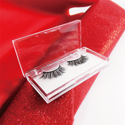 Clear Acrylic Display Box / False Eyelash Extensions Packaging Box Case With Private Label