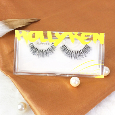 Clear Acrylic Display Box / False Eyelash Extensions Packaging Box Case With Private Label