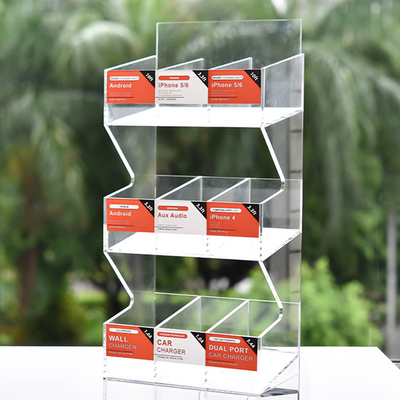 Customized Acrylic Tiered Display Stands / Electronic Product Display Stand