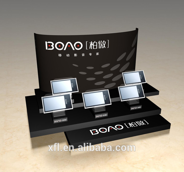 Lucid  Acrylic Displays For Retail Stores  / Acrylic Cellphone Store Displays Stand Rack