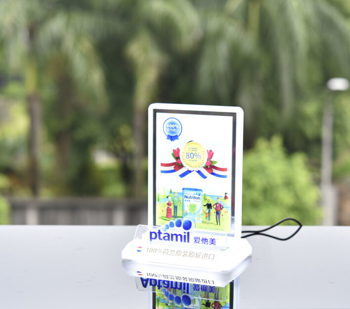 Fashion Acrylic Shop Display led acrylic ad display stand for Countertops