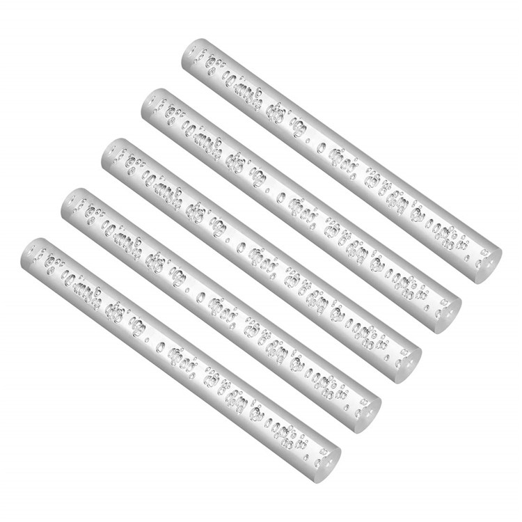 Classic Acrylic Shop Display Clear Customized Size Round Bubble Rod PMMA Durable Bar